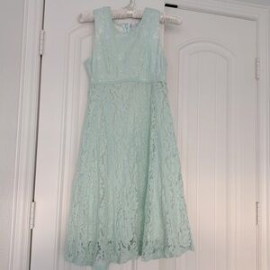 Seraphine Luxe Mint Lace Maternity Dress
